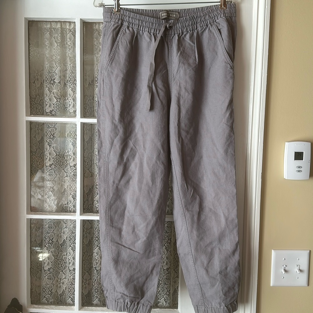 J Crew Point Sur gray joggers. Size 6 tall